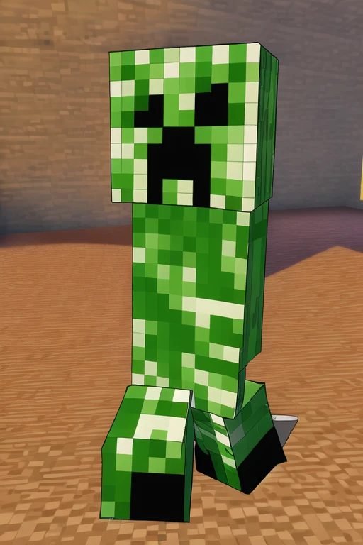 mccreeper, masterpiece, best quality, high quality,extremely detailed, creeper_(minecraft), creeper, in miami, creature <lora:mccreeper:1>