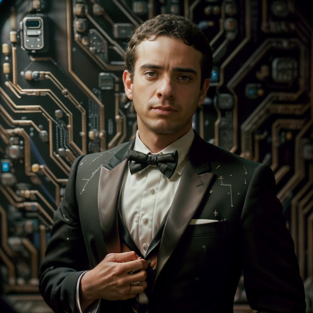 professional photography, portrait of andreanaya, still film, high resolution, 4k, photo by Sacha Goldberger , <lora:andreanaya_12500:1> <lora:CircuitBoardAI:1>