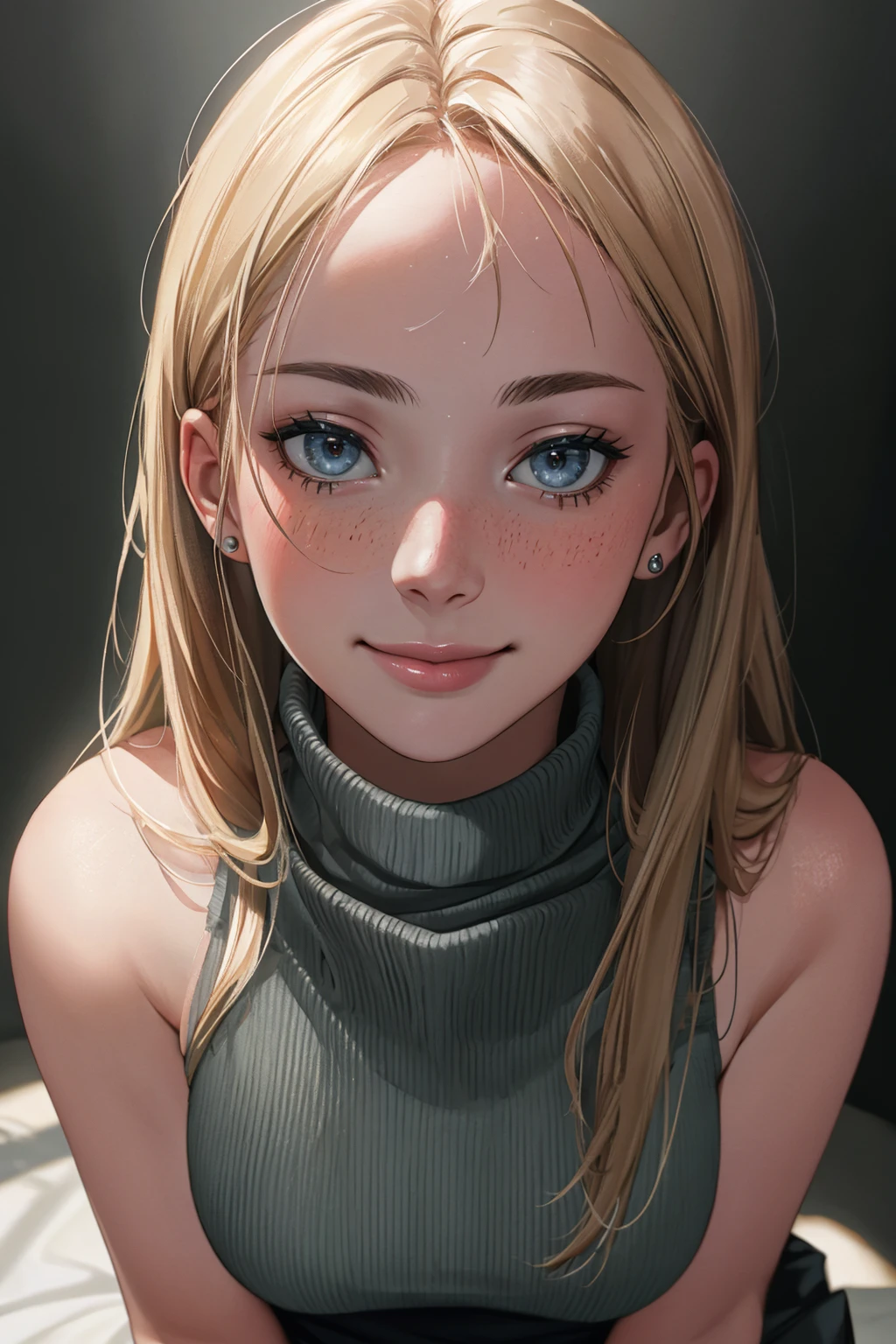 ((Masterpiece, best quality,photography, detailed skin, realistic, photo-realistic, 8k, highly detailed, full length frame, High detail RAW color art, diffused soft lighting, shallow depth of field, sharp focus, hyperrealism, cinematic lighting,close up))
beautiful edgSwedish_woman,perfect edgSwedish_face, perfect edgSwedish_body, a woman wearing a turtleneck posing for a picture,smiling,
<lora:edgSwedishDoll:1>