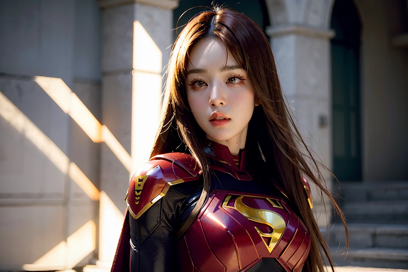 (masterpiece), best quality, perfect face,  1girl, superhero armor suit, <lora:Gracekanklao-02:1>