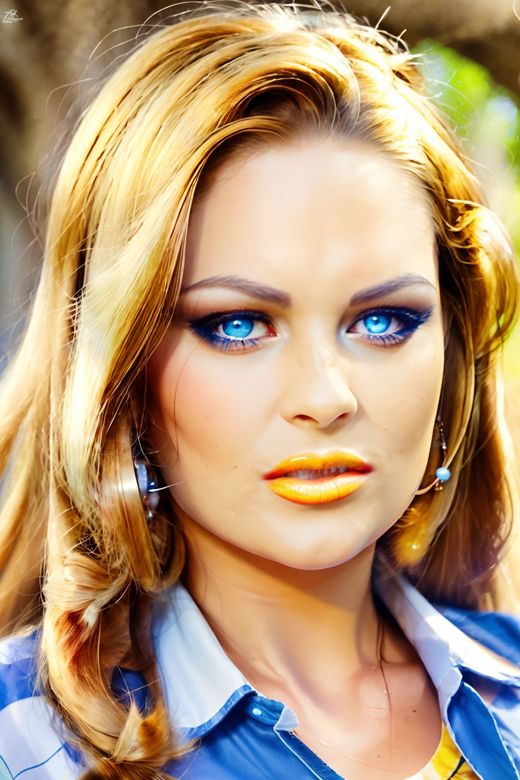 A realistic full-length photograph of (NikkiAndersonQuiron woman) , Dappled Light, beautiful eyes, eyes detailed, best quality, high quality,well defined pupils,
Analog style, modelshoot style, wearing a biomechanical organism on a rampage, bold, bright colours, <lora:epiNoiseoffset_v2:1>,,
<lora:quiron_NikkiAnderson_v7_Lora:0.97>