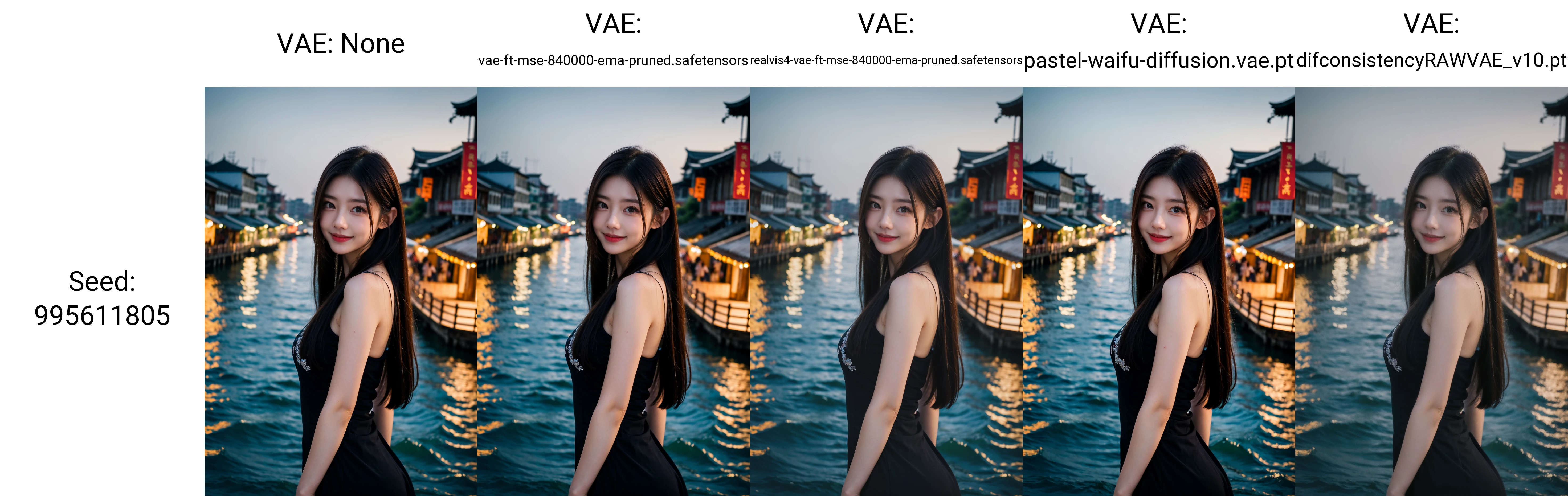 realistic, photorealistic, masterpiece, best quality, dark shot, 1girl, solo, smile, upper body,looking at viewer, long black hair, [:see-through:4] cns_dress, standing by a river, dynamic pose, (china jiangnan water town style:1.1), water, colorful, incredible beautiful sky, netural lighting, dynamic Angle,