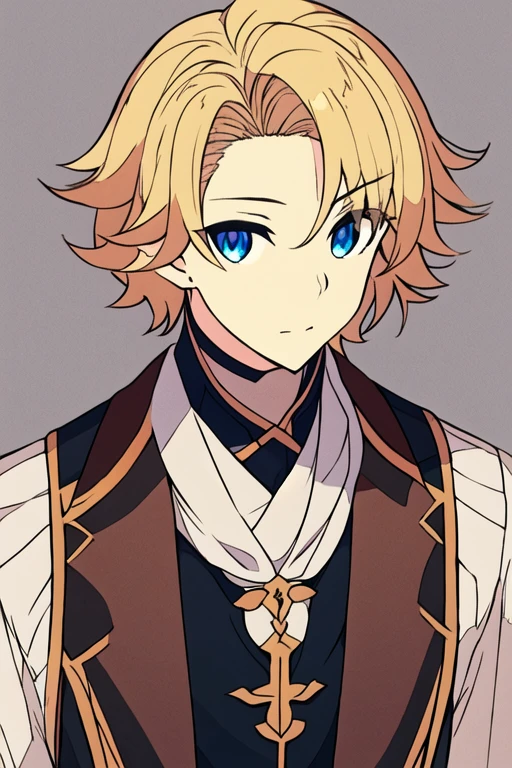 masterpiece, best quality, high quality, 1boy, solo, male focus, looking at viewer, upper body, <lora:august_von_earlshide:0.72>, august_von_earlshide, blonde hair, blue eyes, ,