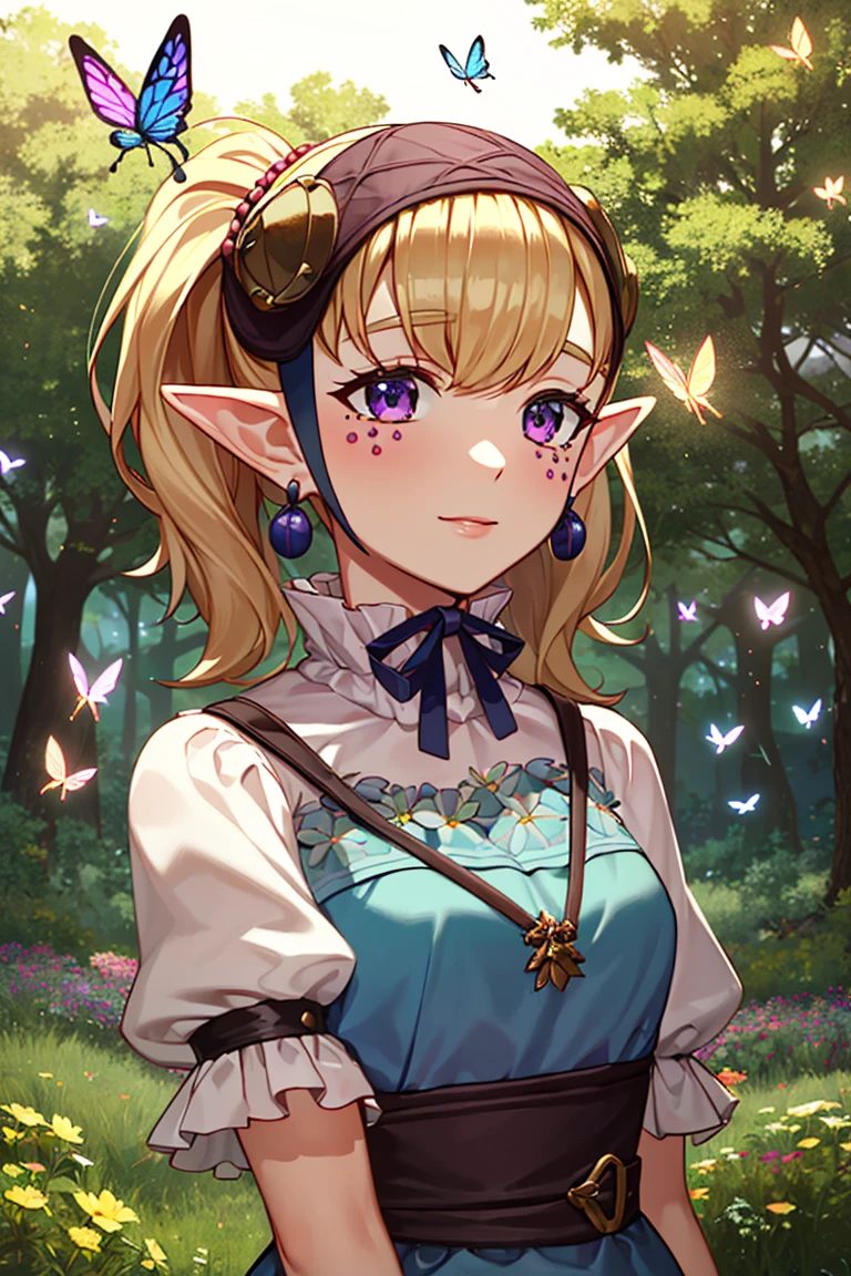 ((masterpiece,best quality)), absurdres,
<lora:Agitha_Zelda:0.7>, Agitha_Zelda, 1girl, solo, happy, detailed face, upper body,
forest, flowers, and butterflies in background, cinematic composition,