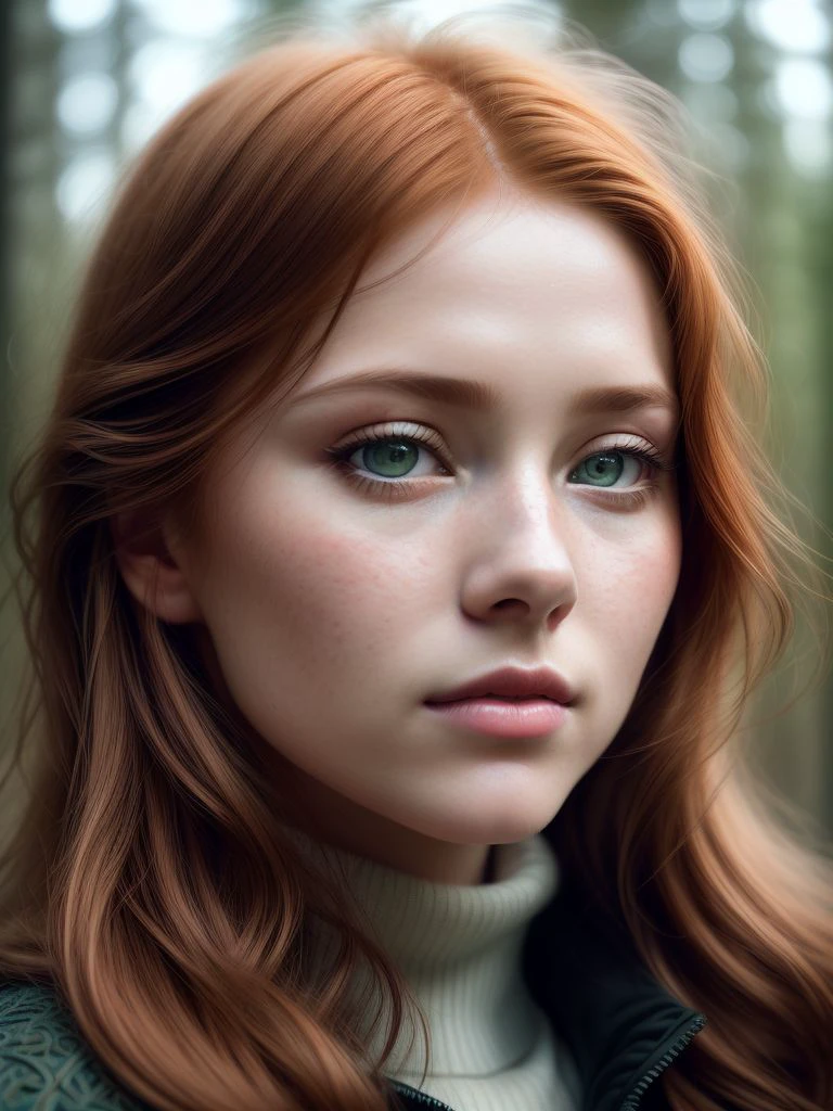 close up of a european woman, ginger hair, winter forest, natural skin texture, 24mm, 4k textures, soft cinematic light, RAW photo, photorealism, photorealistic, intricate, elegant, highly detailed, sharp focus, ((((cinematic look)))), soothing tones, insane details, intricate details, hyperdetailed, low contrast, soft cinematic light, dim colors, exposure blend, hdr, faded
<lora:LORA-XenoDetailer-v2:0.75>