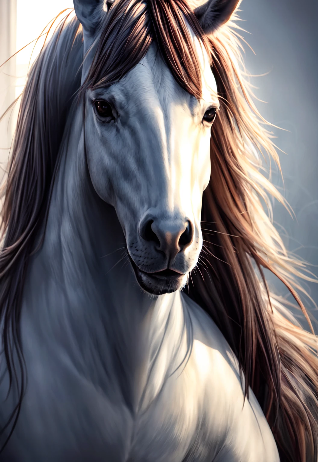 Cover for a store called between braids that has a horse