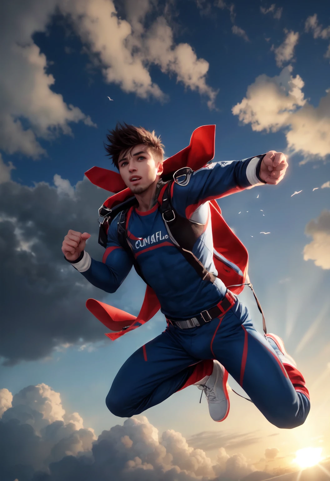 boy skydiving, clouds, wind, muscular,
vibrant colors, colorful art style,
soft lighting, soft shadows, detailed textures, dynamic lighting,
nice hands, perfect hands,
<lyco:GoodHands-beta2:1.0>
<lora:add_detail:1>
