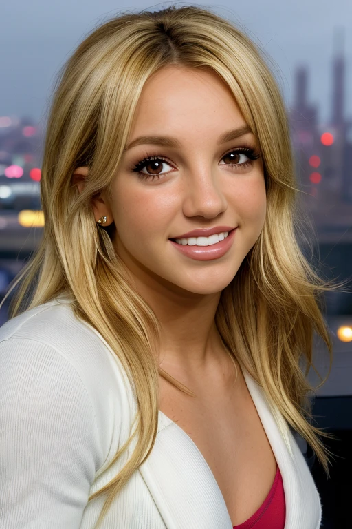 (close-up, editorial photograph of britneyspears-smf), blonde hair, (highly detailed face:1.4) (smile:0.7) (day, moody, city:1.3) POV, by lee jeffries, nikon d850, film stock photograph ,4 kodak portra 400 ,camera f1.6 lens ,rich colors ,hyper realistic ,lifelike texture, dramatic lighting , cinestill 800,
<lora:britneyspears_smf_lora_02-000002:0.8>