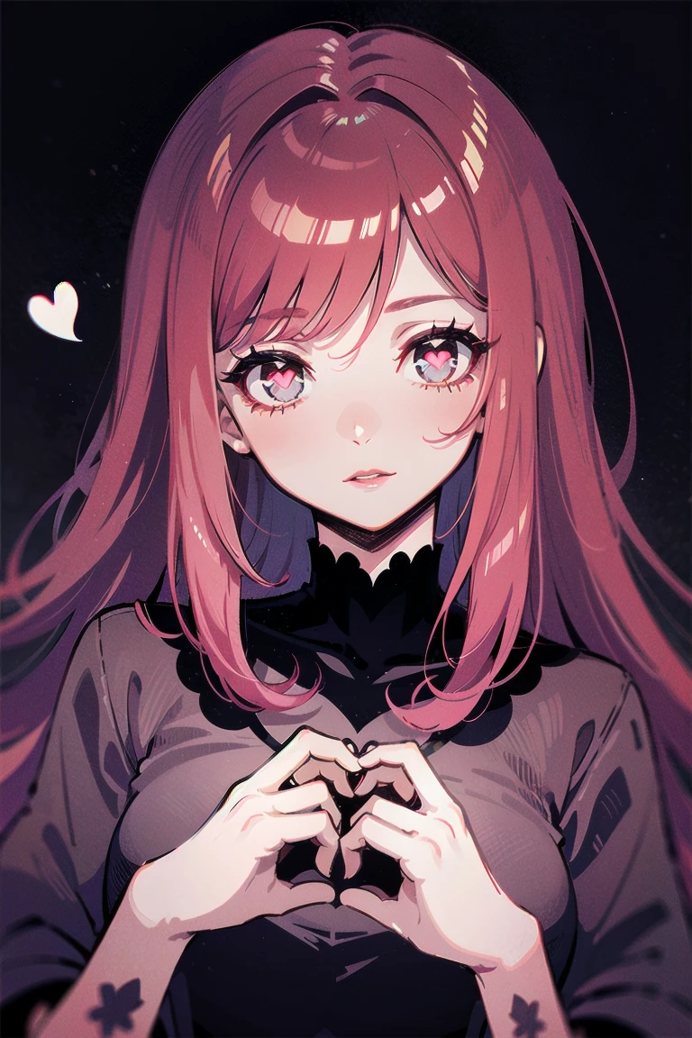 1girl, <lora:heart_eyes_v1.0:1>,upper body, heart-shaped_pupils, masterpiece, best quality, extremely detailed face, sharp details, high contrast,