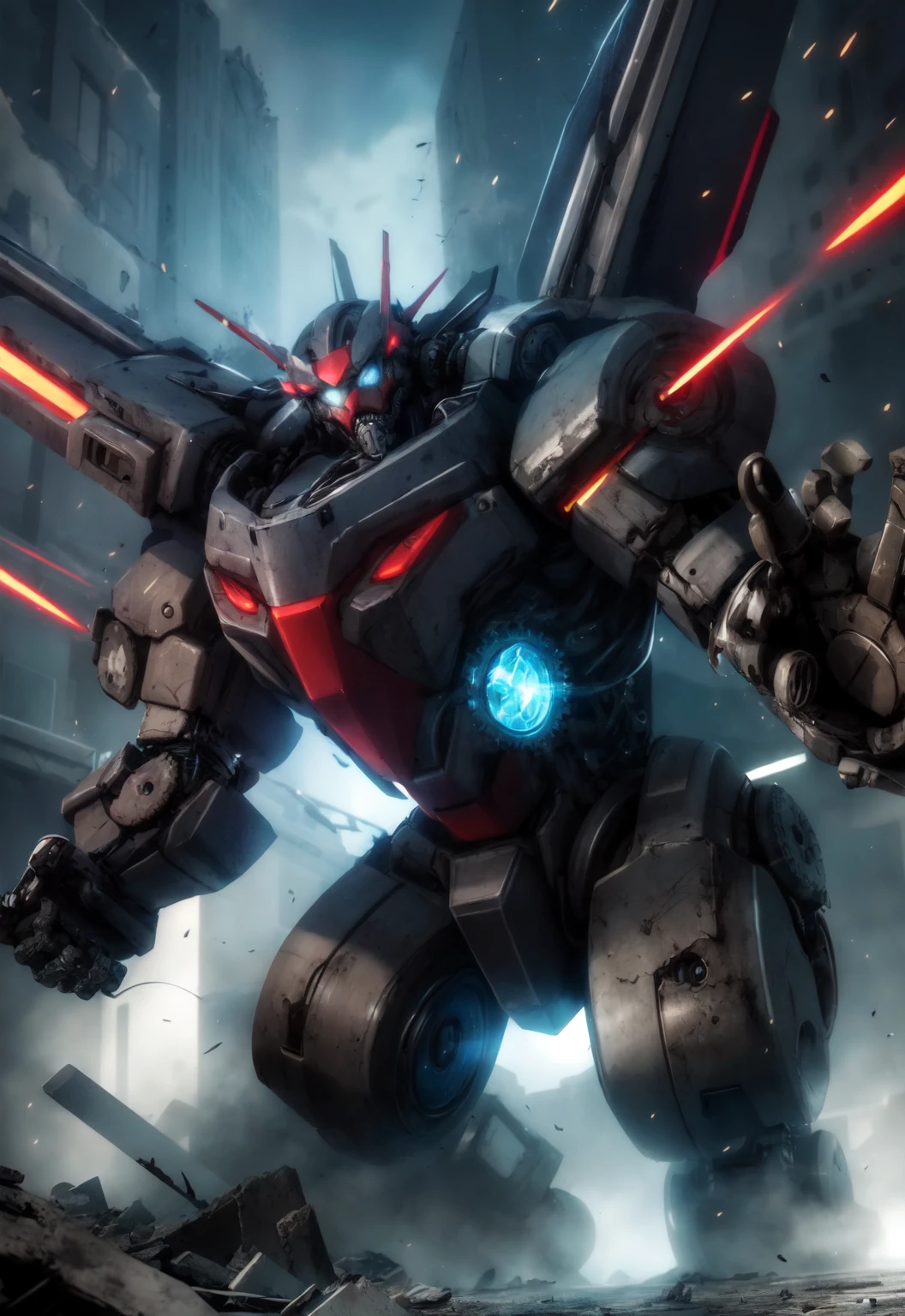 futuristic mecha in a destroyed city, scifi, mechanical, gears, transparent glass, crystal,
vibrant colors, colorful art style,
soft lighting, soft shadows, detailed textures, dynamic lighting,
nice hands, perfect hands,
<lyco:GoodHands-beta2:1.0>
<lora:add_detail:1>