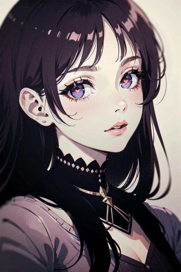 1girl, <lora:heart_eyes_v1.0:1>,upper body,, masterpiece, best quality, extremely detailed face, sharp details, high contrast,