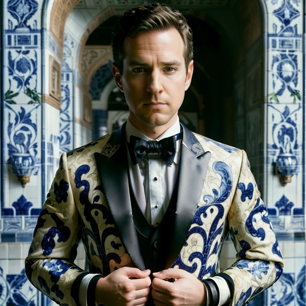 professional photography, portrait of scottydynamo person, still film, high resolution, 4k, photo by Sacha Goldberger, <lora:scottydynamo_16125:1> <lora:AzulejoAI:1>