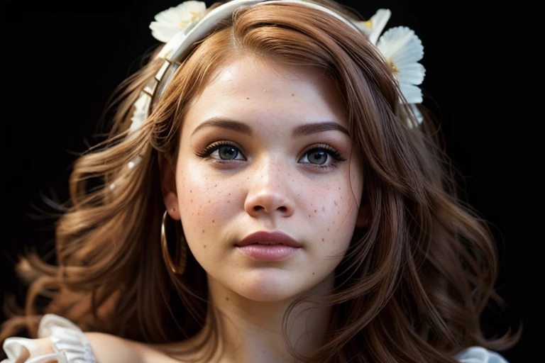 portrait of (DEN_miss_morganeMK3:0.9), headshot, face focus, shadows,
(plain black background:1.2),
bokeh, f1.4, 40mm, photorealistic, raw, 8k, textured skin, skin pores, intricate details <lora:epi_noiseoffset2:1>