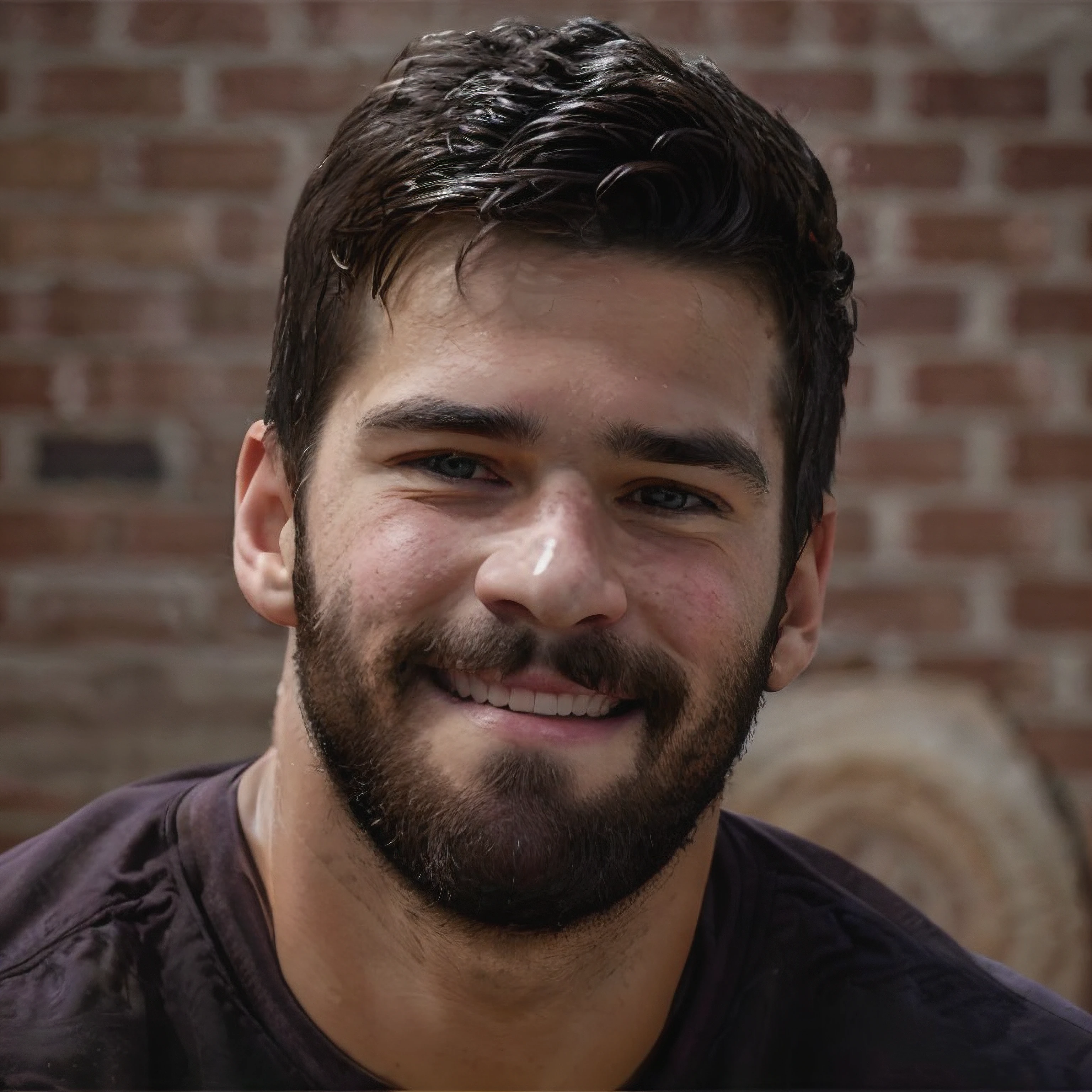 1boy, face, realistic, muscle, PHOTO, <lora:Alisson Becker:0.72>, SMILE