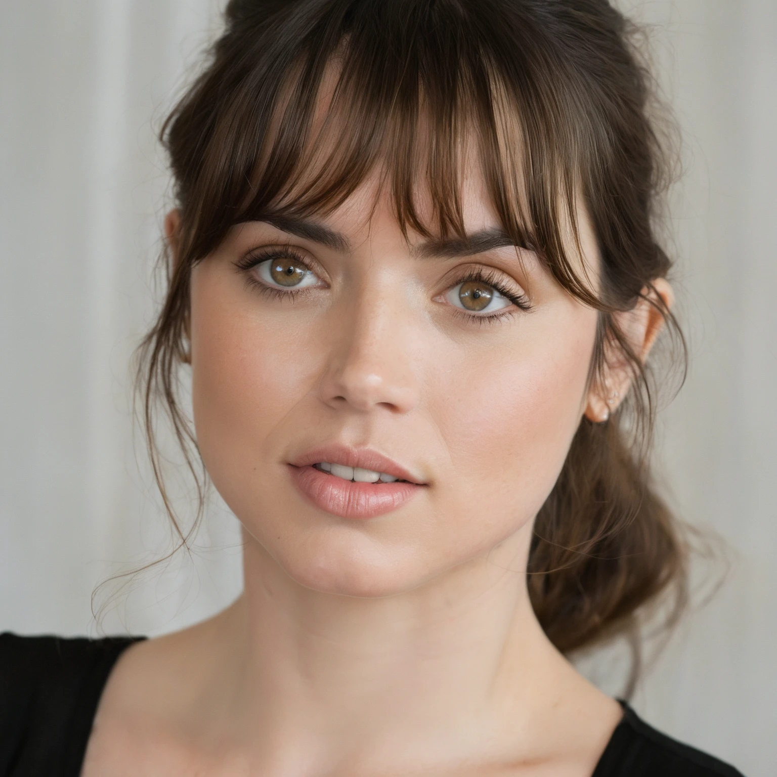 Close-up photography of the face of a beautiful 25 years old  ((ohwx woman)) <lora:ana_lora_sdxl_v3-000008:1> , (by Alyssa Monks:1.1), by Joseph Lorusso, by Lilia Alvarado, beautiful lighting, sharp focus, 8k, high res, (pores:0.1), (sweaty:0.8), Masterpiece, Nikon Z9, Award - winning photograph