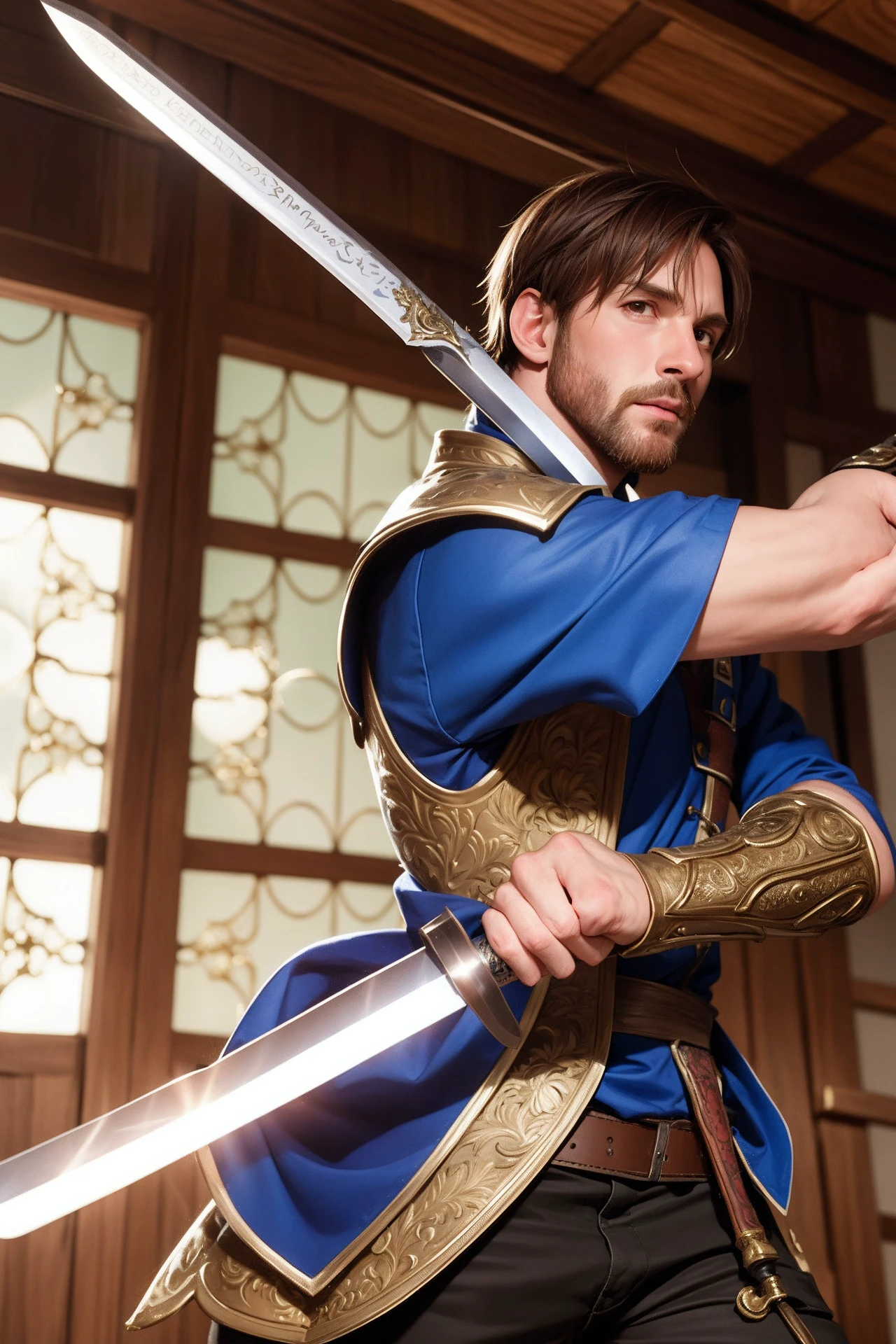 a simple bronze sword with the words "Don't get caught." engraved on the blade,lionel messi,