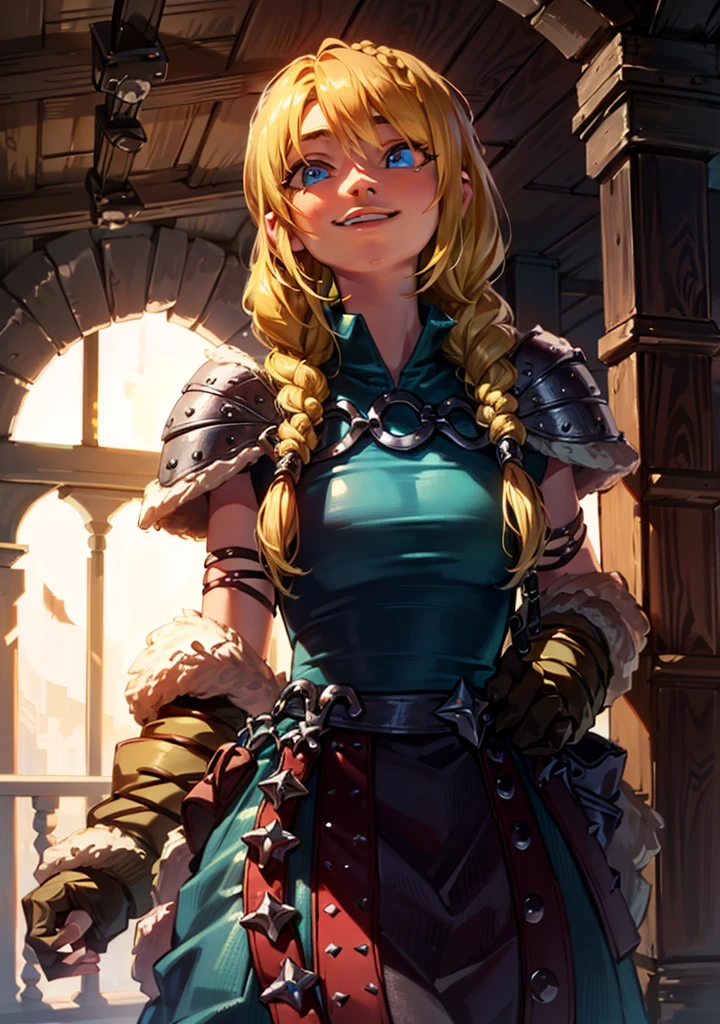 Beach, 1girl, astridWaifu, (long hair, blonde, blue eyes, dress, braid:1.2), warm light, curvy, smile, :D, from below, (dynamic_angle), (dynamic_pose:1.2),
(detailed landscape:1.2), (dynamic_perspective:1.2),
(masterpiece:1.2), (best quality, highest quality), (ultra detailed), (8k, 4k, intricate), (full body:1), (highly detailed:1.2),(detailed face:1), (ambient light:1),(cinematic composition),(HDR:1),(perfect_anatomy:1.2),
<lora:Astrid_Character:1>