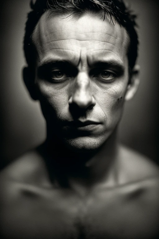 barnum-sepia empty museum,portrait closeup, thougths, rugged 1 man Josh Danvarr, rimlight, face subsurface scattering, dusty, product photo, rusty, clean shaven
(smoky dim museum mist) , cracked and greasy, moonlight in