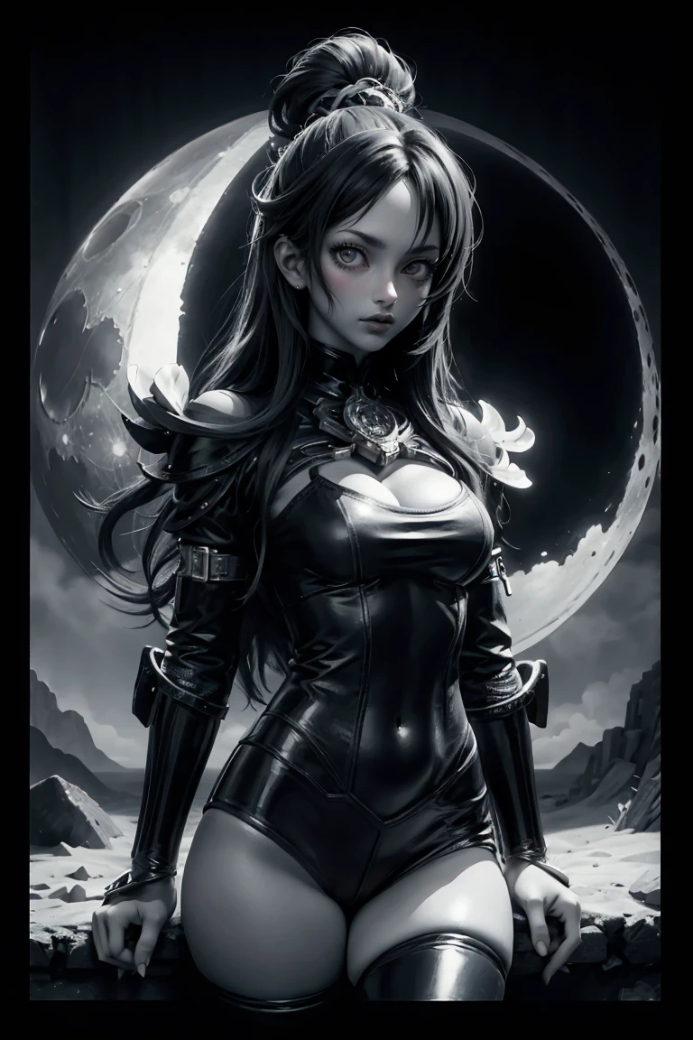 (best quality, masterpiece),blue moon,(high contrast, official art, extreme detailed, highest detailed),