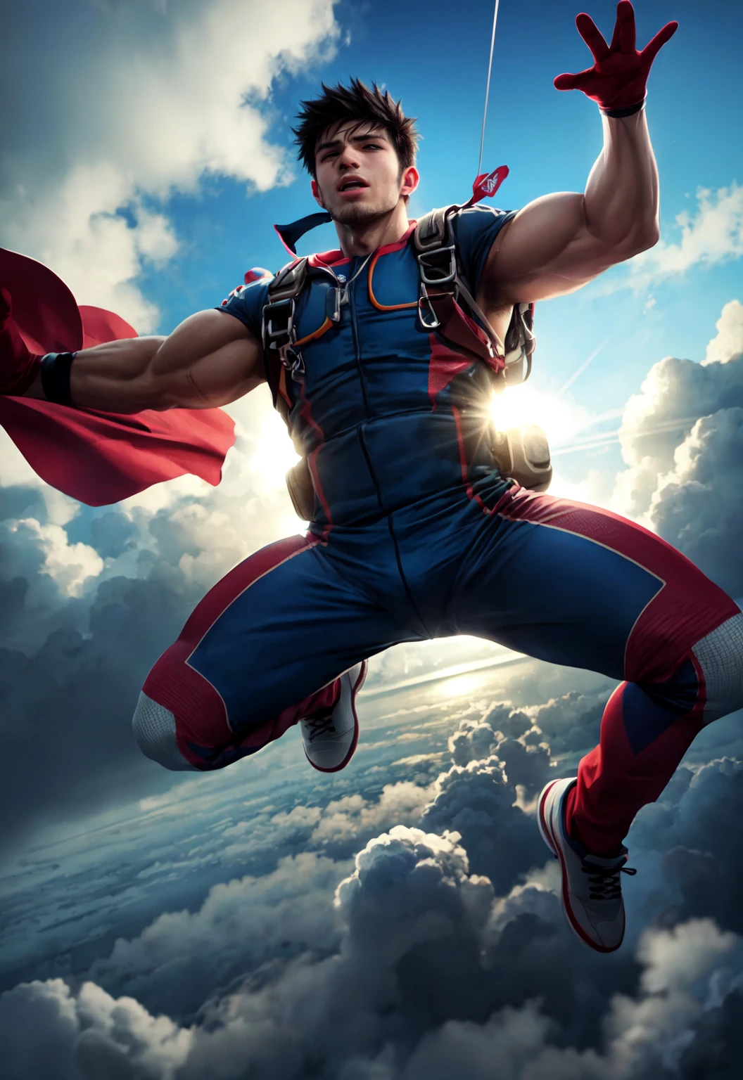 boy skydiving, clouds, wind, muscular,
vibrant colors, colorful art style,
soft lighting, soft shadows, detailed textures, dynamic lighting,
nice hands, perfect hands,
<lyco:GoodHands-beta2:1.0>
<lora:add_detail:1>