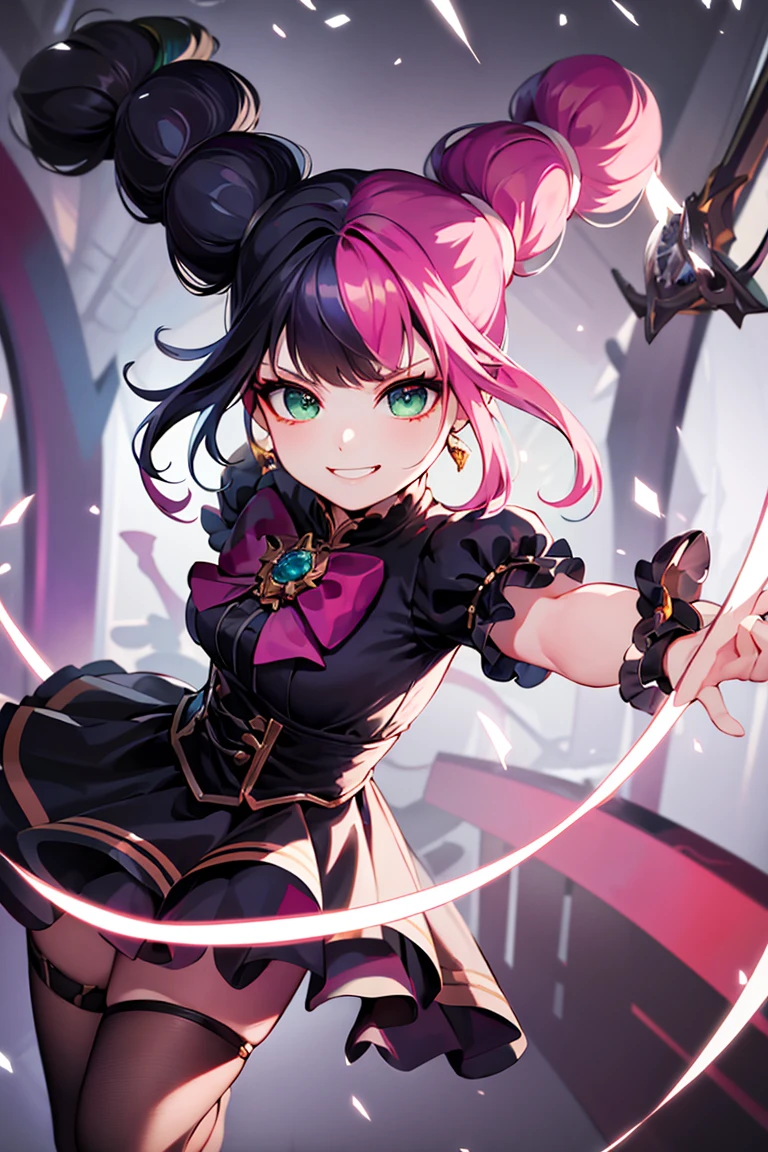 ((masterpiece,best quality)), absurdres,
<lora:Lylia_ML:0.8>, Lylia_ML,
solo, smug, smiling, looking at viewer, cowboy shot,
magic background, cinematic composition, dynamic pose,