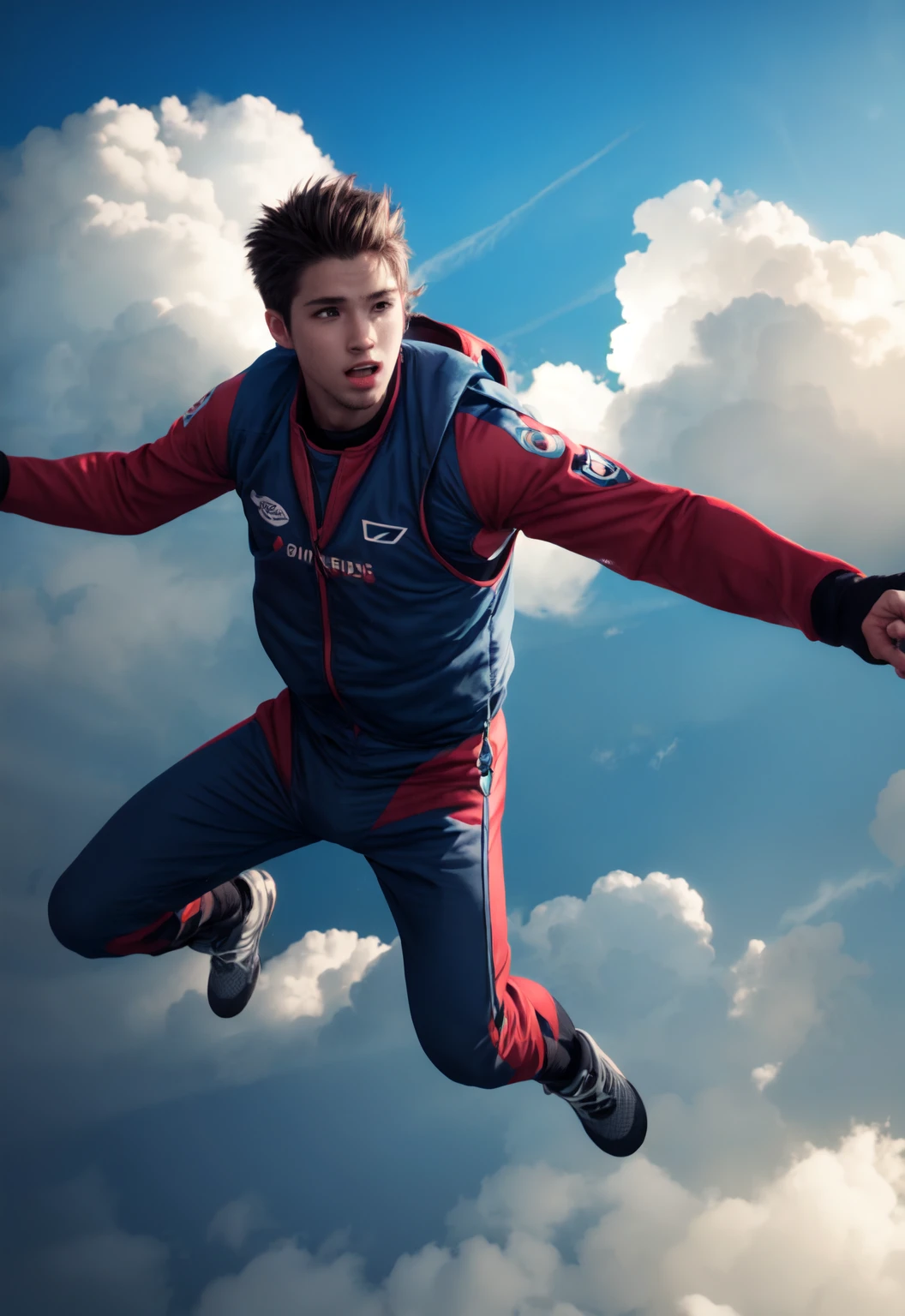 boy skydiving, clouds, wind, muscular,
vibrant colors, colorful art style,
soft lighting, soft shadows, detailed textures, dynamic lighting,
nice hands, perfect hands,
<lyco:GoodHands-beta2:1.0>
<lora:add_detail:1>