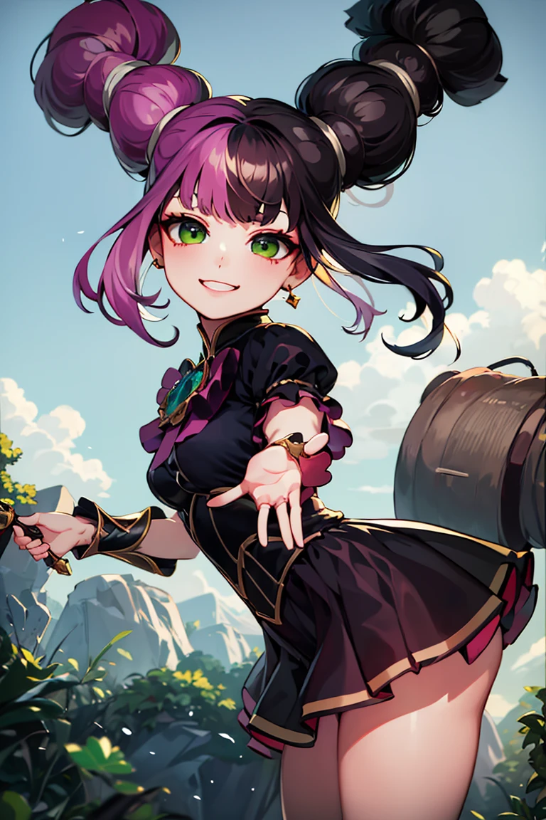 ((masterpiece,best quality)), absurdres,
<lora:Lylia_ML:0.9>, Lylia_ML,
solo, smug, smiling, looking at viewer, cowboy shot,
magic forest in background, cinematic composition, dynamic pose,