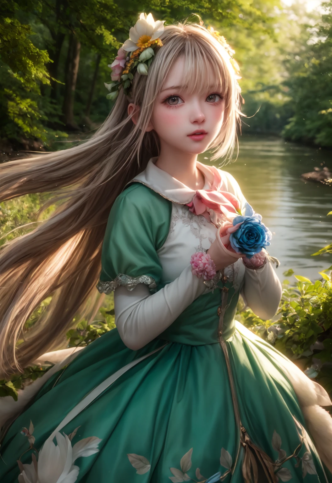 girl in a forest with floating flowers, river, puffy, puffy cheeks, cute,
vibrant colors, colorful art style,
soft lighting, soft shadows, detailed textures, dynamic lighting,
nice hands, perfect hands,
<lyco:GoodHands-beta2:1.0>
<lora:add_detail:1>