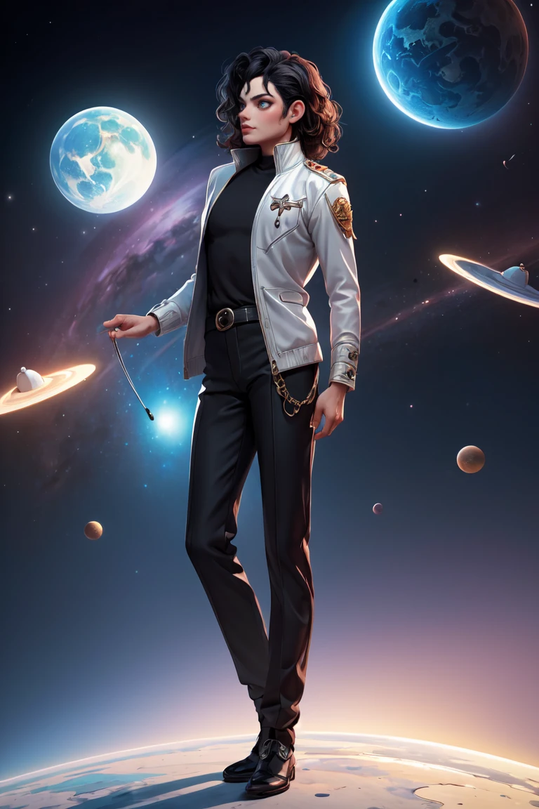 (masterpiece, best quality:1.4), michael jackson,  detailed, fantasy, dreamlike, surrealism, super cute, trending on artstation,Space Stage,<lora:more_details:0.2>,<lyco:GoodHands-beta2:1>,