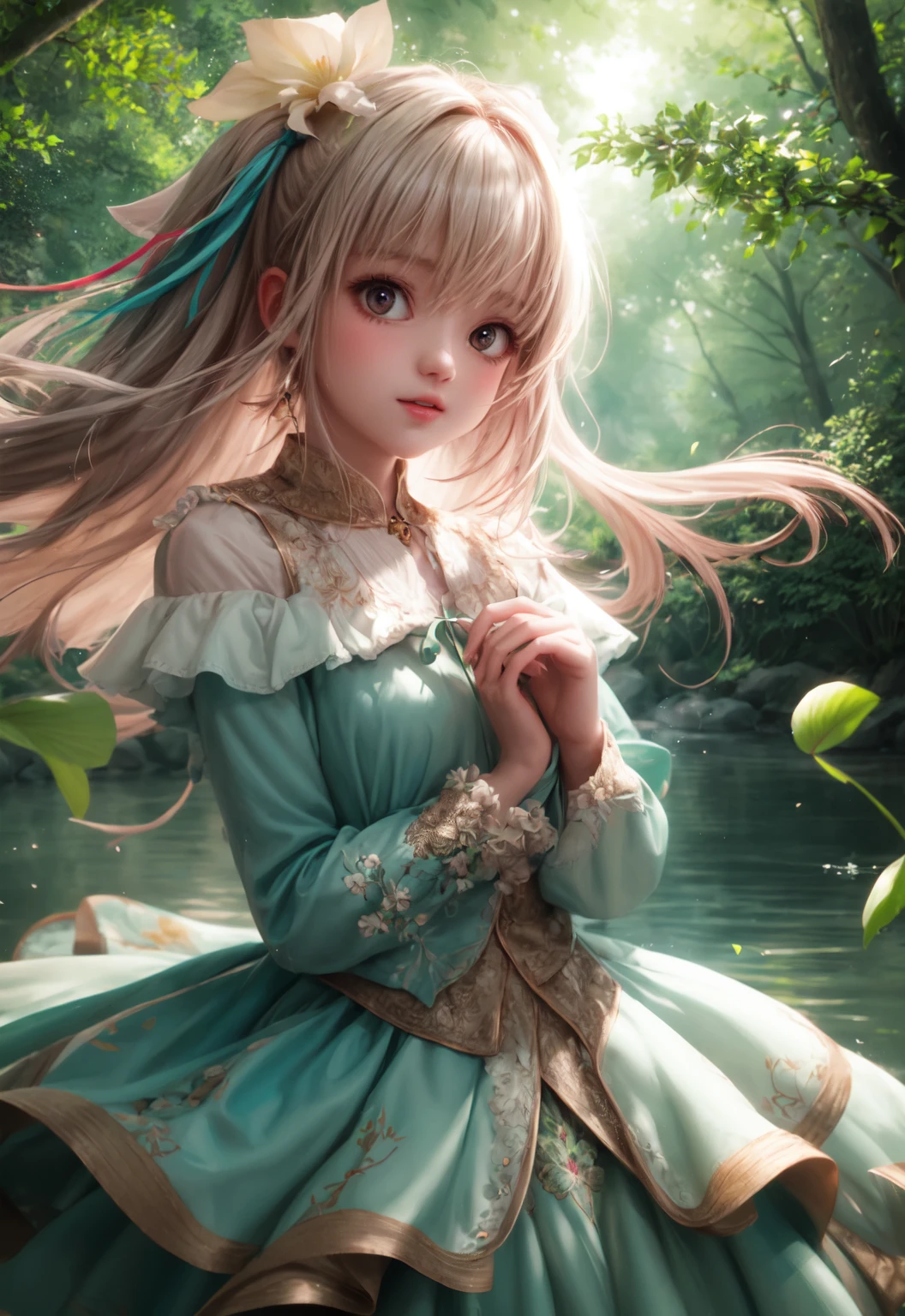 girl in a forest with floating flowers, river, puffy, puffy cheeks, cute,
vibrant colors, colorful art style,
soft lighting, soft shadows, detailed textures, dynamic lighting,
nice hands, perfect hands,
<lyco:GoodHands-beta2:1.0>
<lora:add_detail:1>
