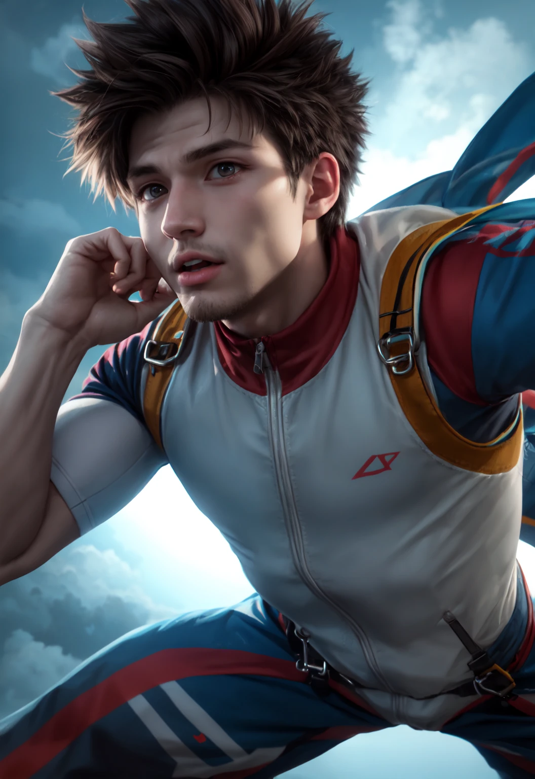 boy skydiving, clouds, wind, muscular,
vibrant colors, colorful art style,
soft lighting, soft shadows, detailed textures, dynamic lighting,
nice hands, perfect hands,
<lyco:GoodHands-beta2:1.0>
<lora:add_detail:1>