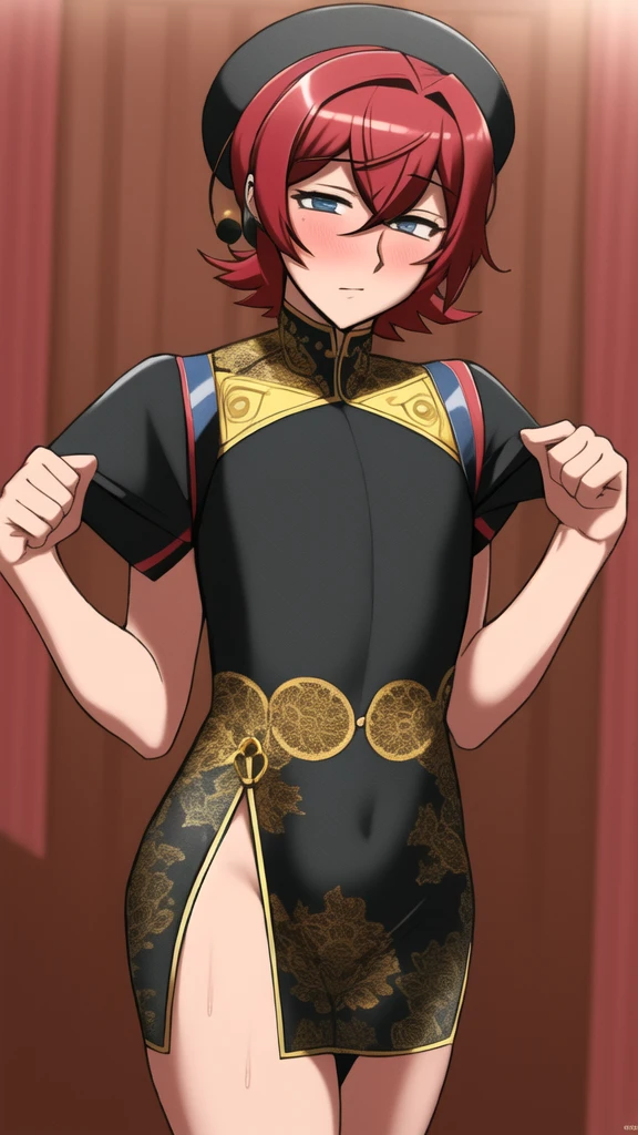 high quality, high resolution, extreme detail, masterpiece, 1boy, otoko no ko, dross, crossdressing, <lora:Dross_LoRA:1>