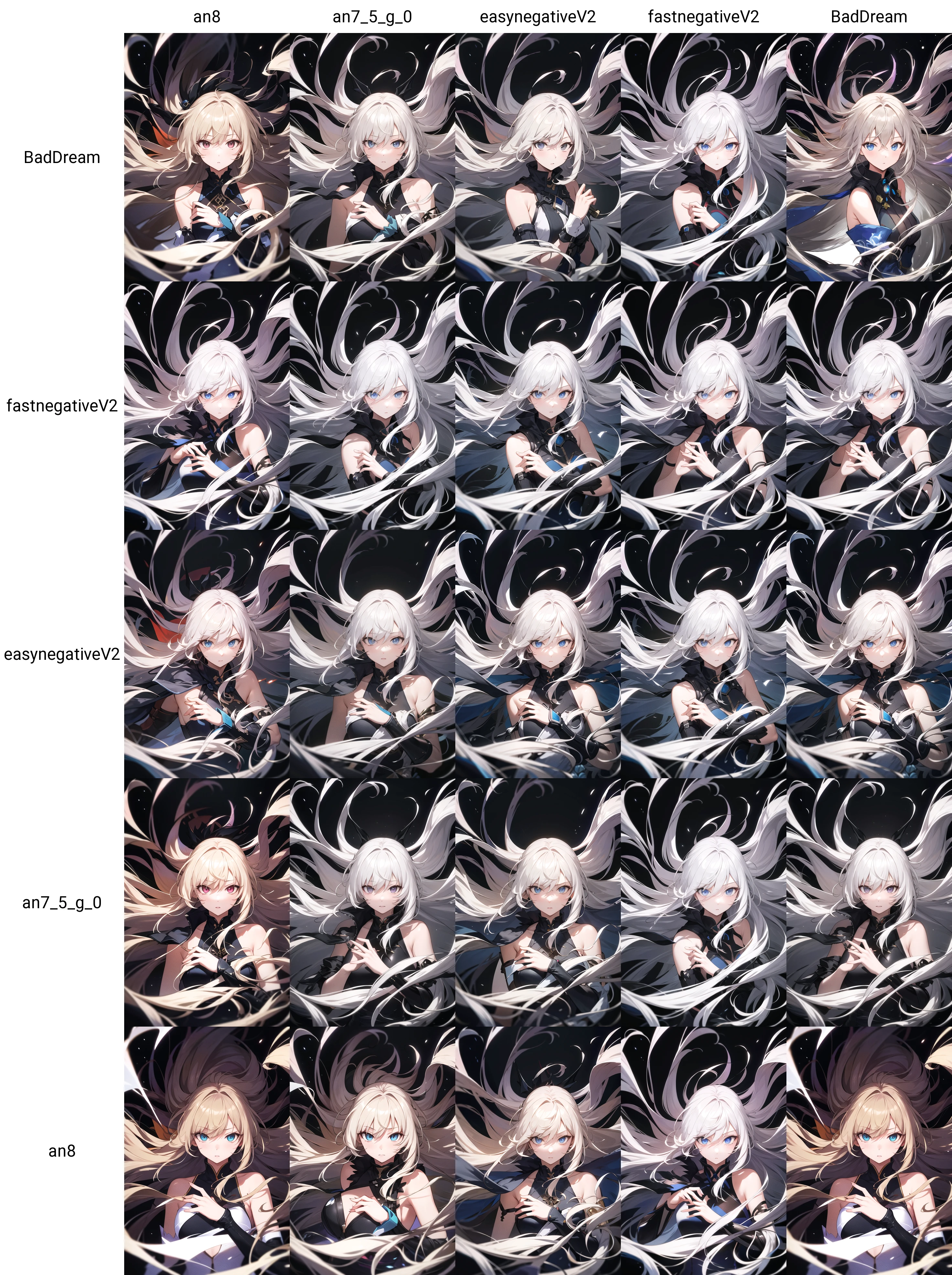 <lora:apstyle:0.5> apstyle
masterpiece best quality 1girl
long hair (messy hair floating :1.25) severe flow
night dark
black background black
upper body looking at viewer