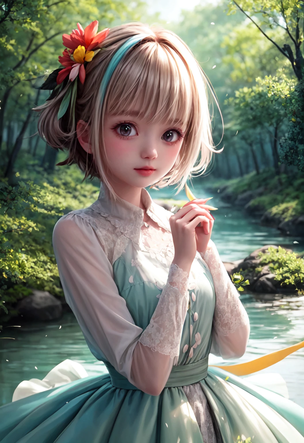 girl in a forest with floating flowers, river, puffy, puffy cheeks, cute,
vibrant colors, colorful art style,
soft lighting, soft shadows, detailed textures, dynamic lighting,
nice hands, perfect hands,
<lyco:GoodHands-beta2:1.0>
<lora:add_detail:1>