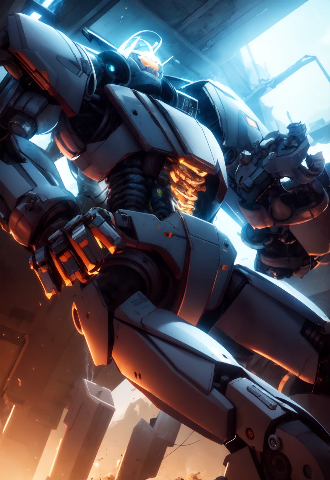 futuristic mecha in a destroyed city, scifi, mechanical, gears, transparent glass, crystal,
vibrant colors, colorful art style,
soft lighting, soft shadows, detailed textures, dynamic lighting,
nice hands, perfect hands,
<lyco:GoodHands-beta2:1.0>
<lora:add_detail:1>