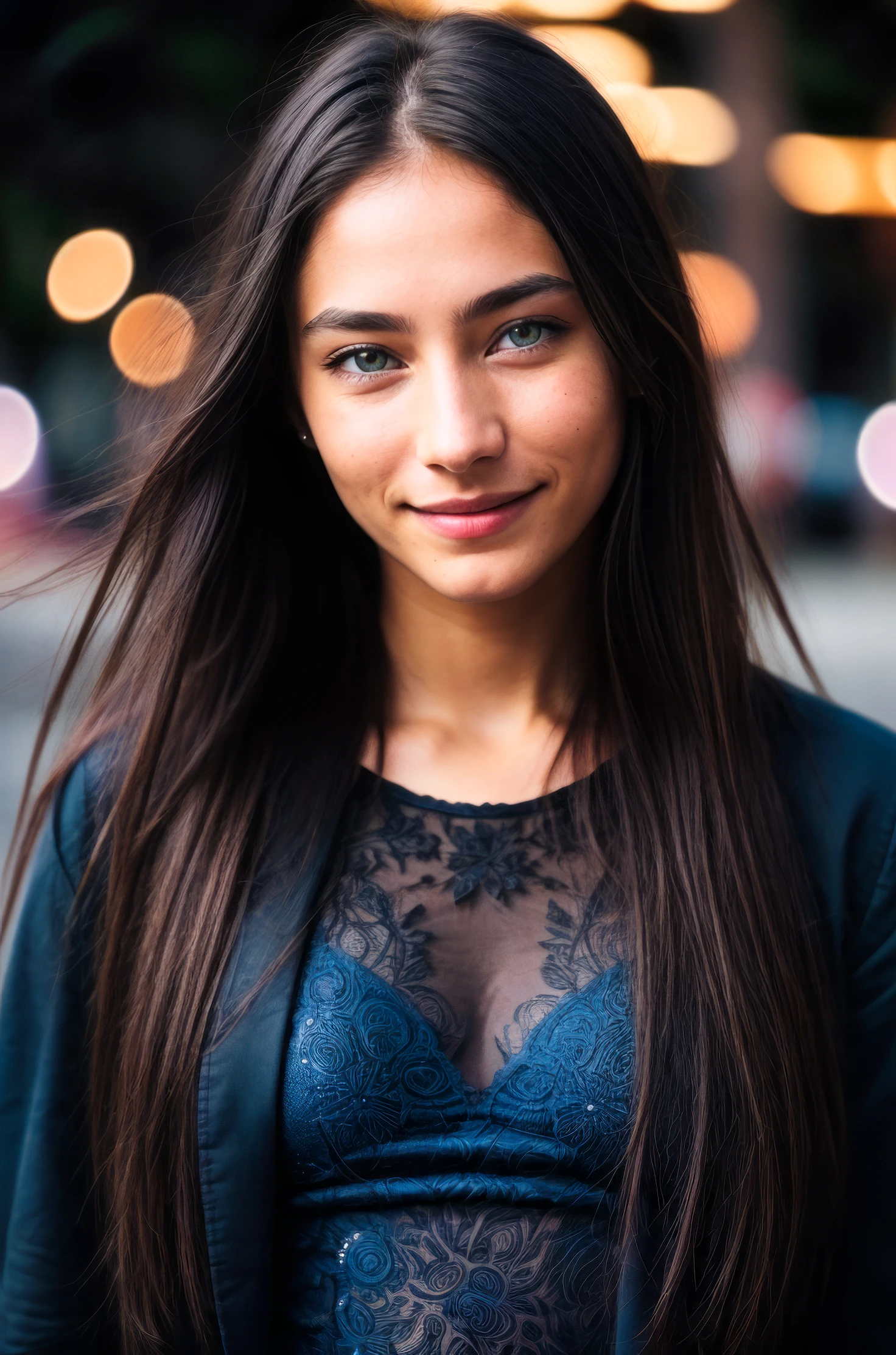 <lora:LowRA:0.5> dark theme, (rim light:0.6), highly detailed absurdres photograph, happy, smile, face focus, young woman, long hair, blue eyes, textured skin, skin pores, intricate details, centered iris, round pupils, bokeh, f1.4, 40mm, photorealistic, (bloom, HDR:1.2), 8k, vivid background, abstract technicolor, surreal splashes, colorful, beyond-dimensional, caustics, DSLR, agfacolor,<lora:add_detail:0.5>, <lora:epiNoiseoffset_v2:0.55>