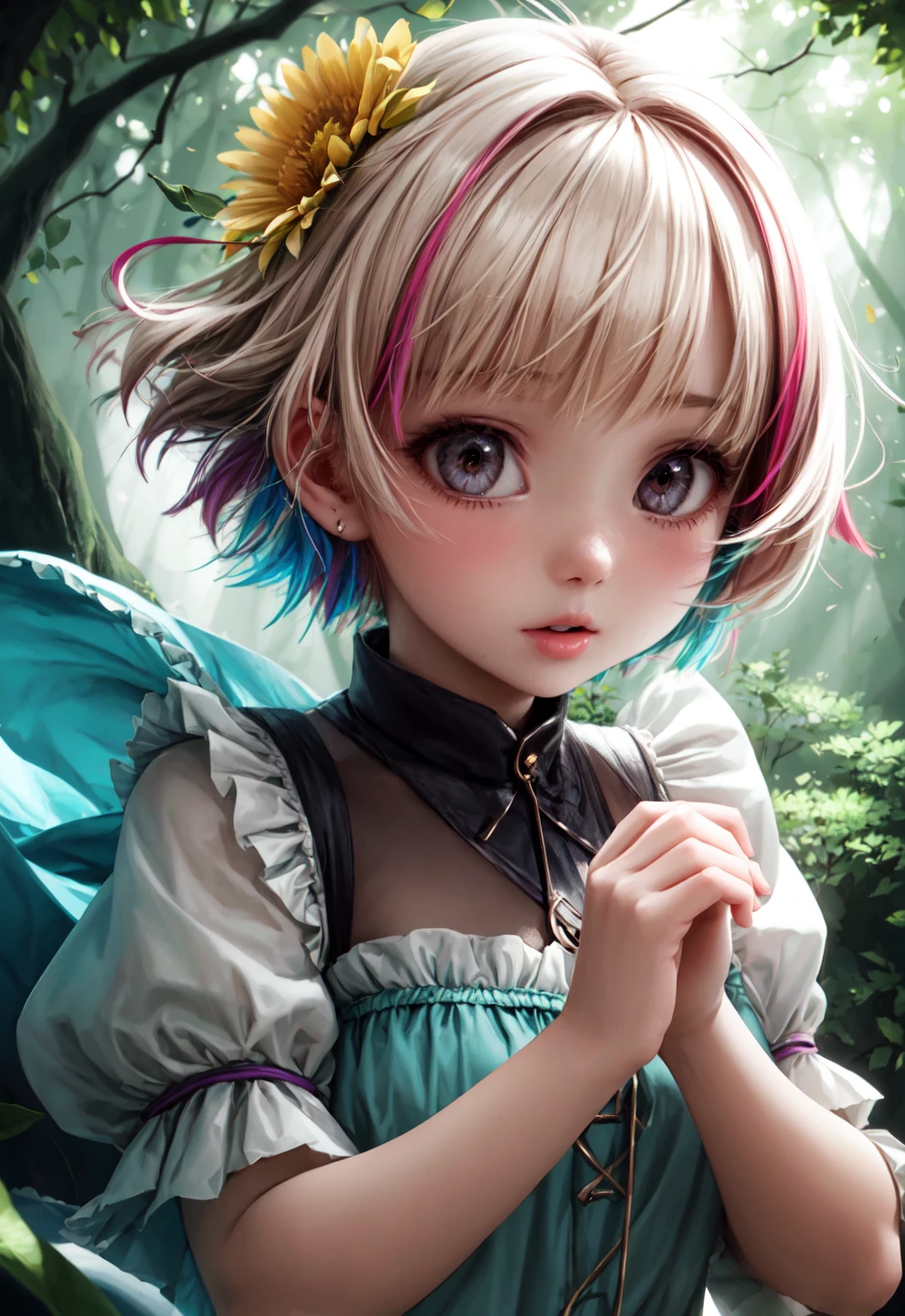 girl in a forest with floating flowers, river, puffy, puffy cheeks, cute,
vibrant colors, colorful art style,
soft lighting, soft shadows, detailed textures, dynamic lighting,
nice hands, perfect hands,
<lyco:GoodHands-beta2:1.0>
<lora:add_detail:1>