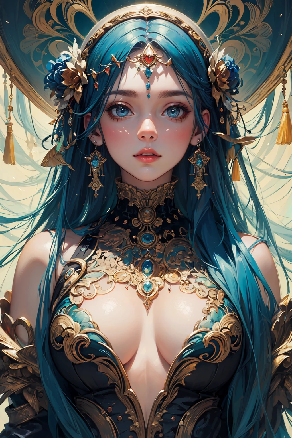 (masterpiece, top quality, best quality, official art, beautiful and aesthetic:1.2), (1girl), extreme detailed,(fractal art:1.3),colorful,highest detailed