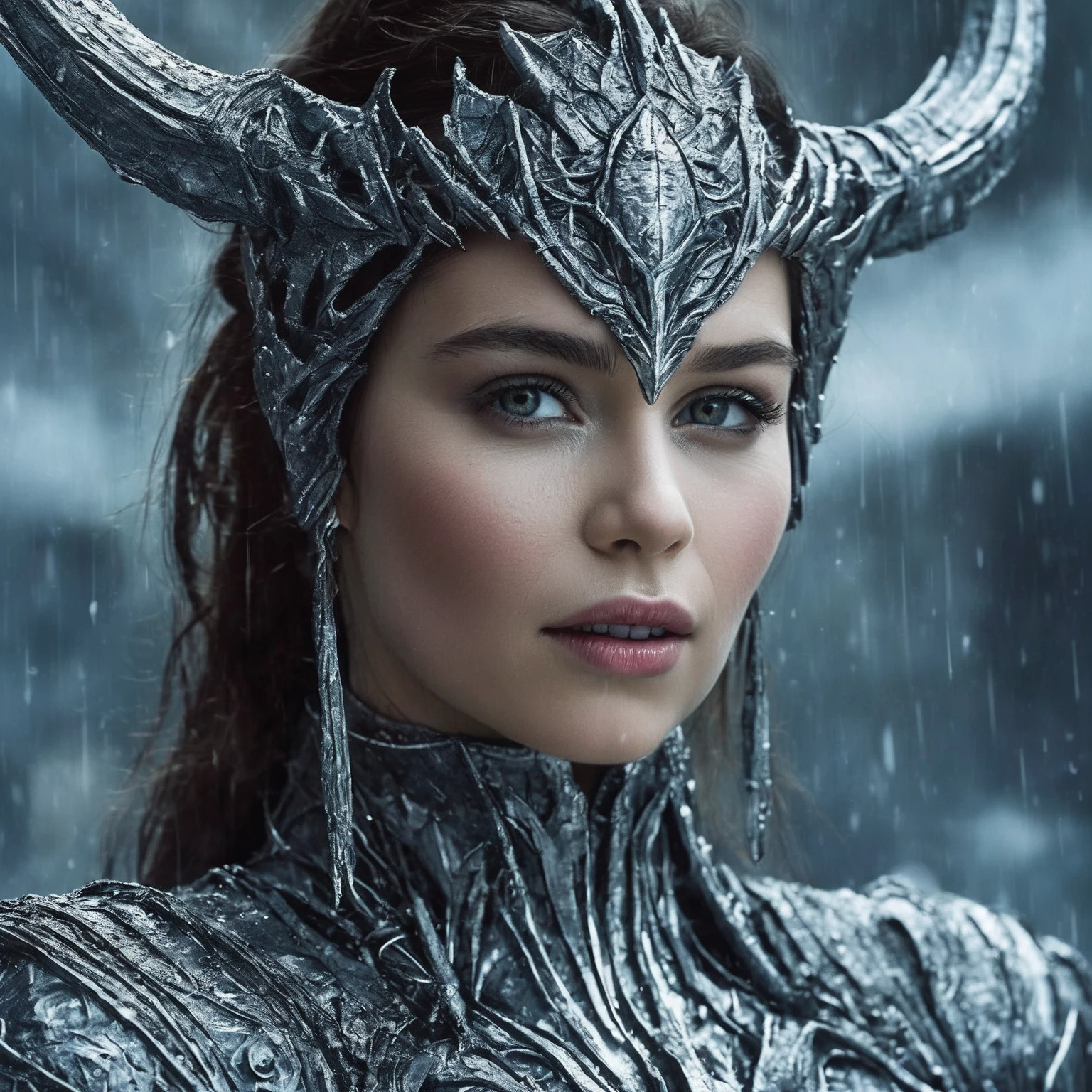 a ice Sorceress (ohwx woman)   <lora:emilia_lora_sdxl_v1-000008:1> with an eye in the center, fantasy art style. highly detailed 8 k illustration of a demon by michael whelan and tomer hai trending on cgsociety award - winning artwork cinematic lighting rendered unreal engine 5 : 1 | octane render cinema 4 d beeple color paladin character concept design intricate portrait sharp focus ray tracing ambient occlusion shadow depth field 3 2 0 mm lens flare ; illustrated from deviantart pinterest wallpaper movie poster made out digital painting takashi muriyama giger