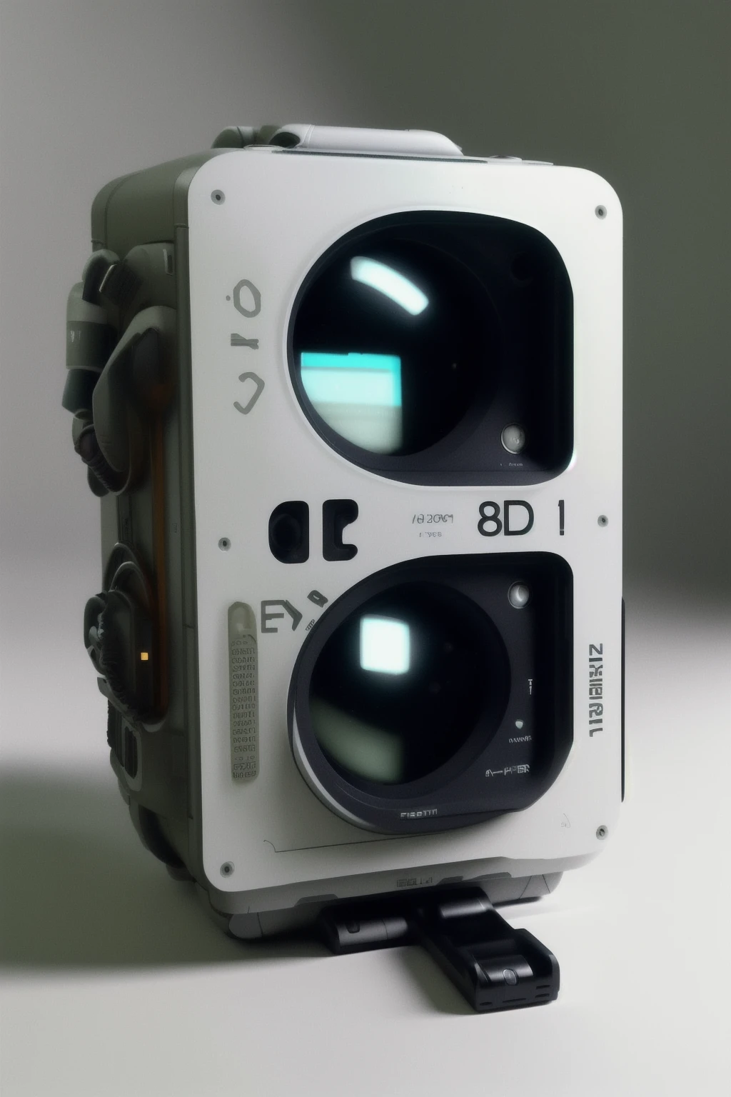 product photo, ( cyber_tech ) , reflective , Ella Guru, f 8 aperture, a 3D render, new objectivity