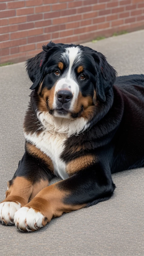 high quality, high resolution, extreme detail, masterpiece, one dog, bernese mountain dog, bernese,  <lora:Bernese-Mountain-Dog_LoRA:1>