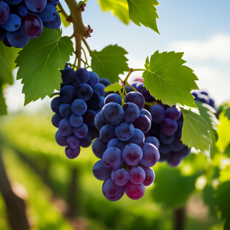 (8k, best quality, highres:1.2),Grape  on the tree realism, hd, 50mm photograph, sharp, sharpened, hd