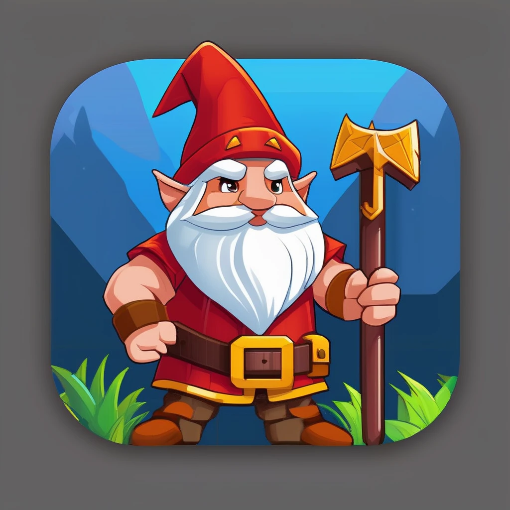 A gnome, game, fantasy art, epic scene, highly detailed, trending on artstation, ios icon app, dribbble, icredm
<lora:IconsXLRedm:1>