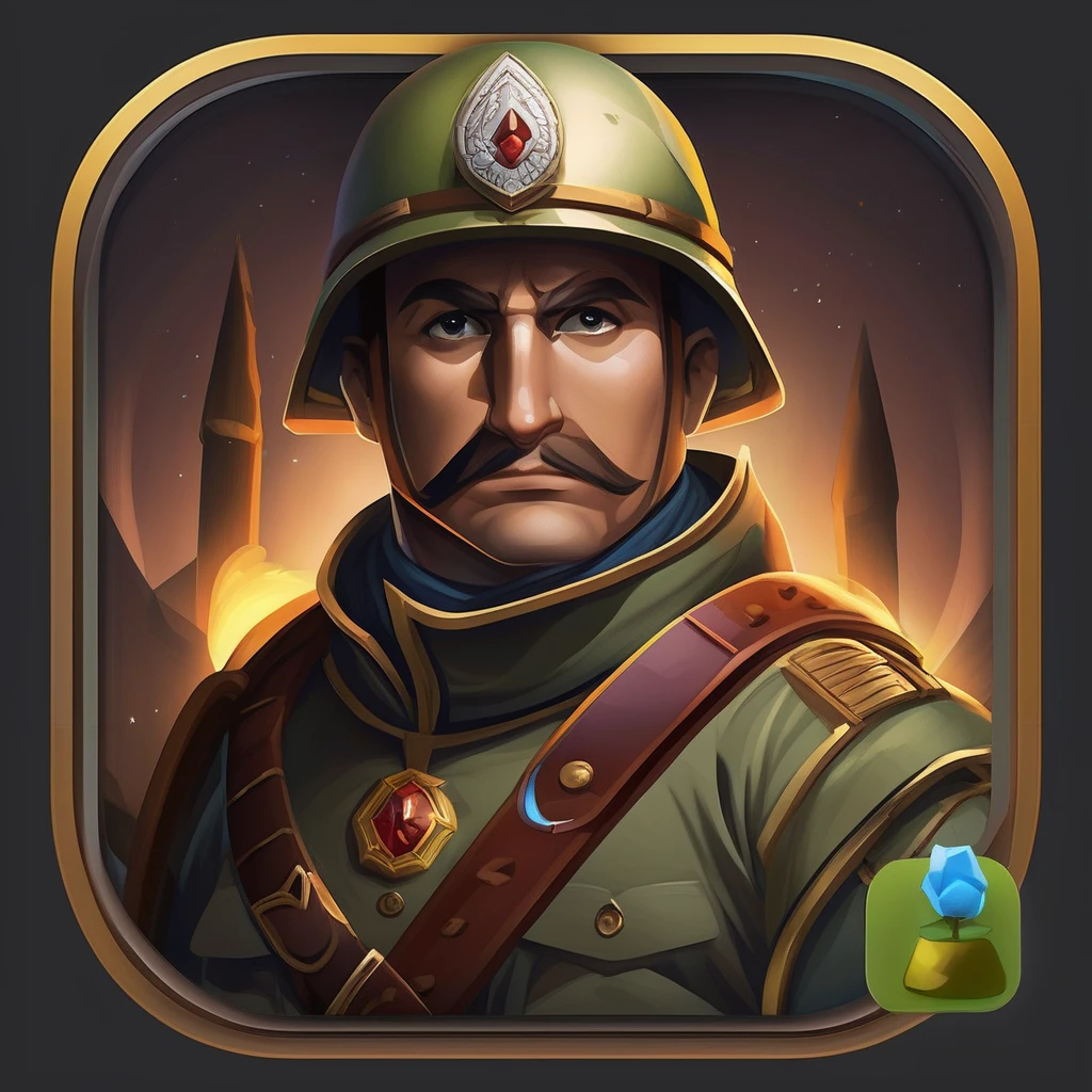 A soldier, portrait game, no gun, fantasy art, epic scene, highly detailed, ios icon app, dribbble, icredm
<lora:IconsXLRedm:0.8>