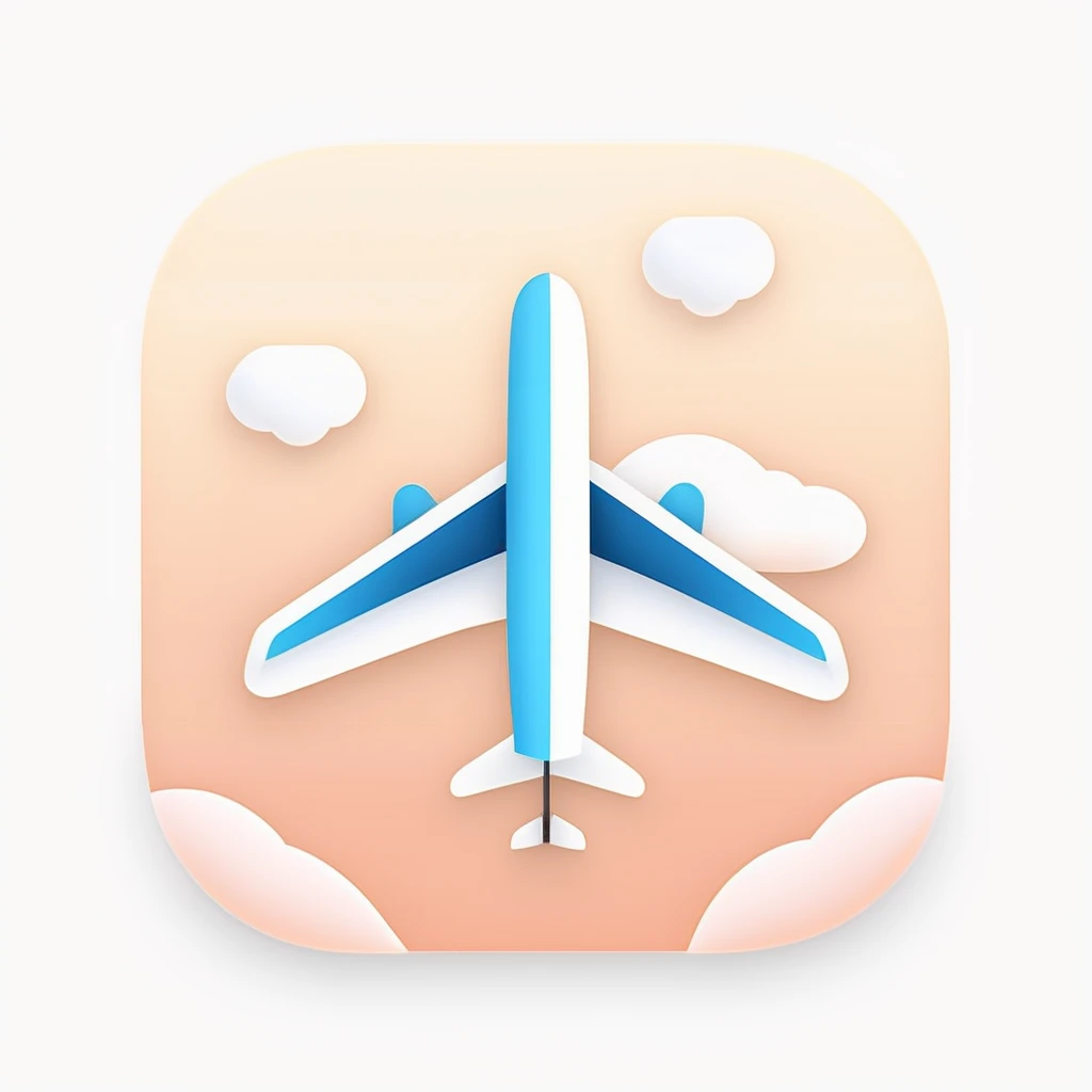 airplane, sky, minimalist, ios icon app, dribbble, icredm
<lora:IconsXLRedm:1>