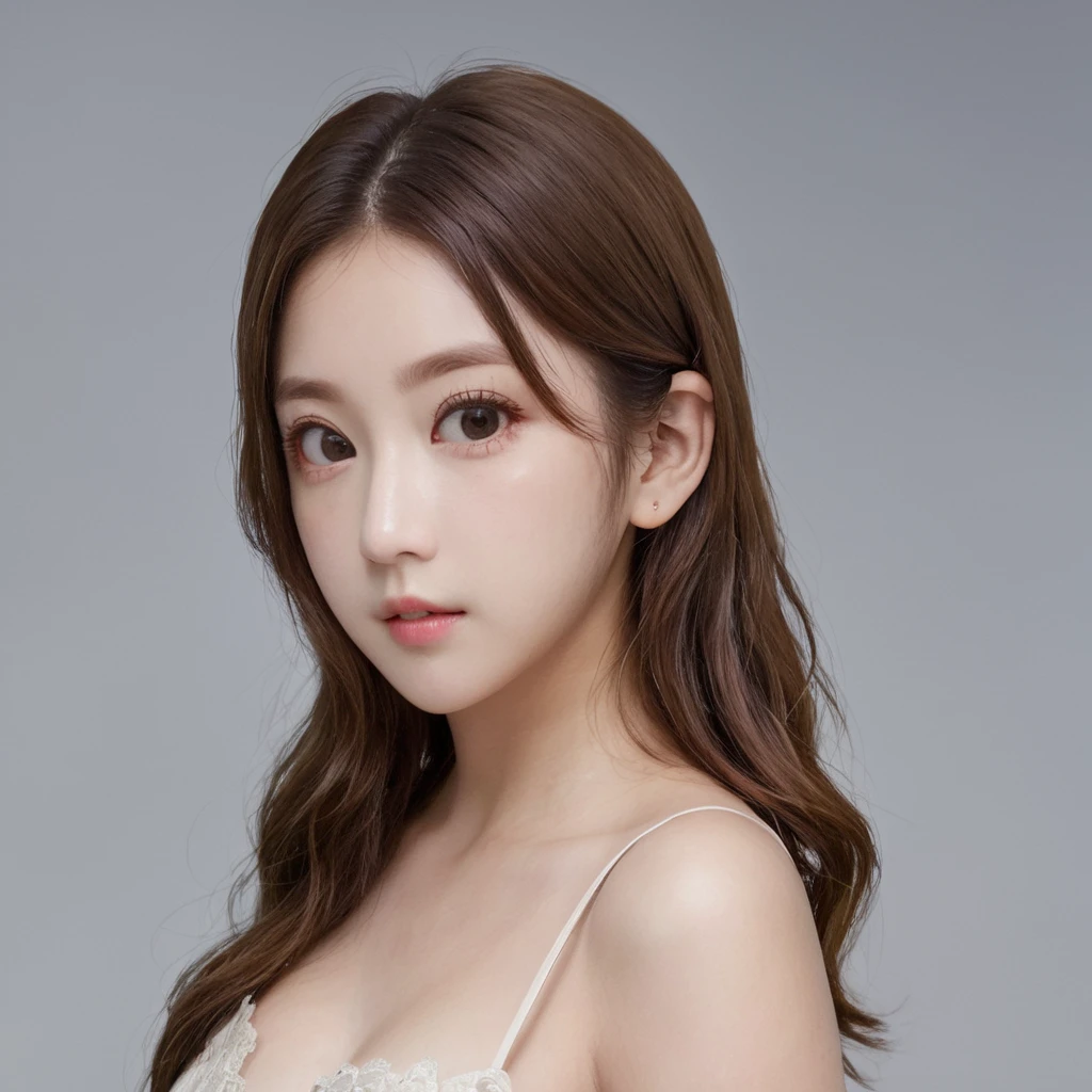 masterpiece, best quality, 1girl, upper body, looking at viewer, simple background, kwf, <lora:kwFemaleBeta28_SDXL_v1-000009:1>