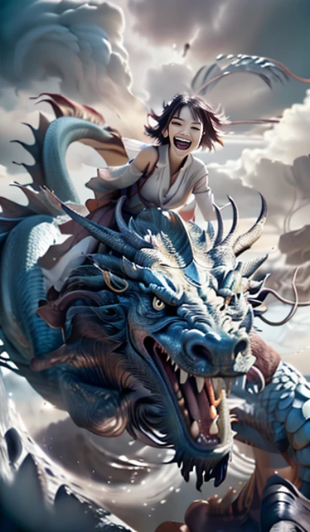 erjie<lora:Threesister-erjiev2:0.8>, happy to riding a spiral loong on the clody sky, <lora:riding_a:0.85>,<lora:loong2-000015:0.75>, best quality, masterpiece,8k,highest texture,highres,soft light,perfect shadow, all creature in same proportions, all faces and pictures must be different, use all spectre of your different emotions from happiness to anger, do what you want and how you want, abstract dream, space, intricate, grand scale, alone, cinematic film still, insane detail, sharp focus, depth of field, realistic lighting, (realistic perspective), complex, (multiple subjects), 4k HDR,
