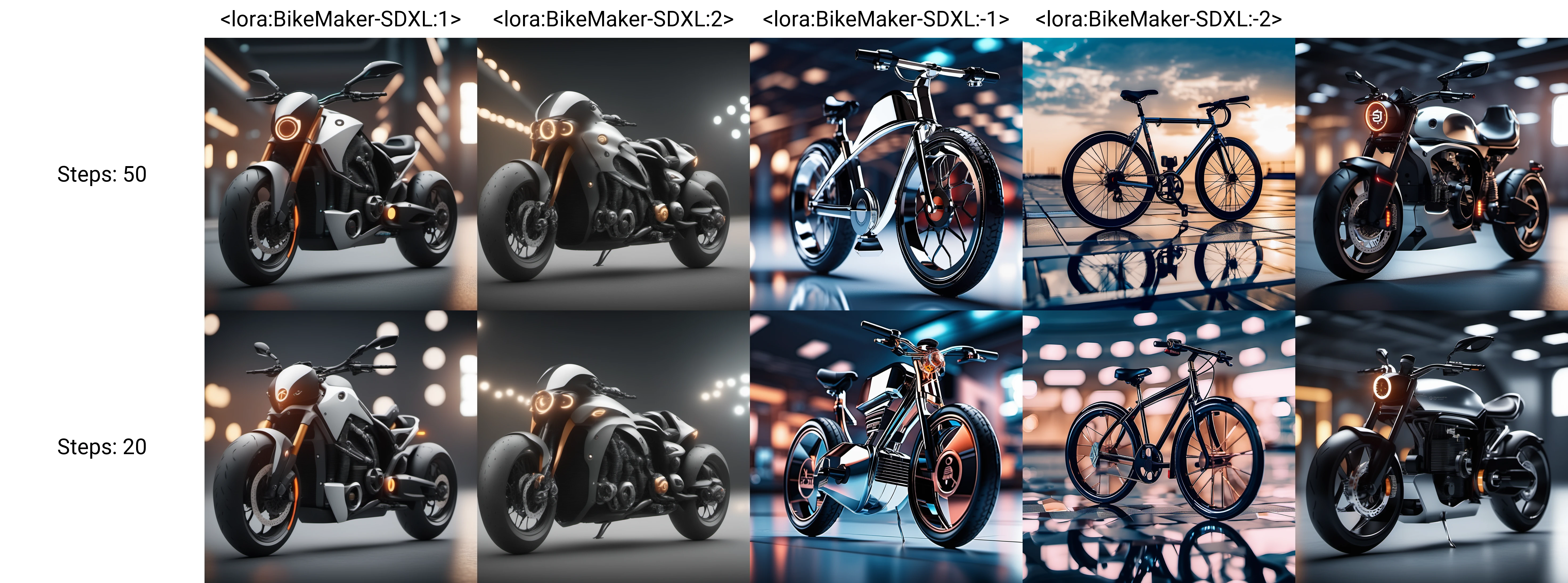cinematic photo bike, concept futuristic design <lora:BikeMaker-SDXL:1>, plain background . 35mm photograph, film, bokeh, professional, 4k, highly detailed
