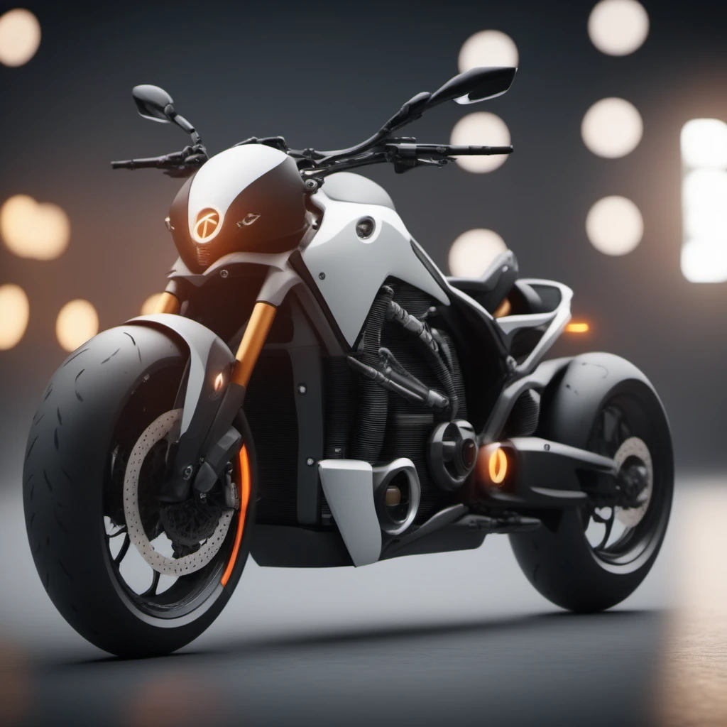 cinematic photo bike, concept futuristic design <lora:BikeMaker-SDXL:1>, plain background . 35mm photograph, film, bokeh, professional, 4k, highly detailed