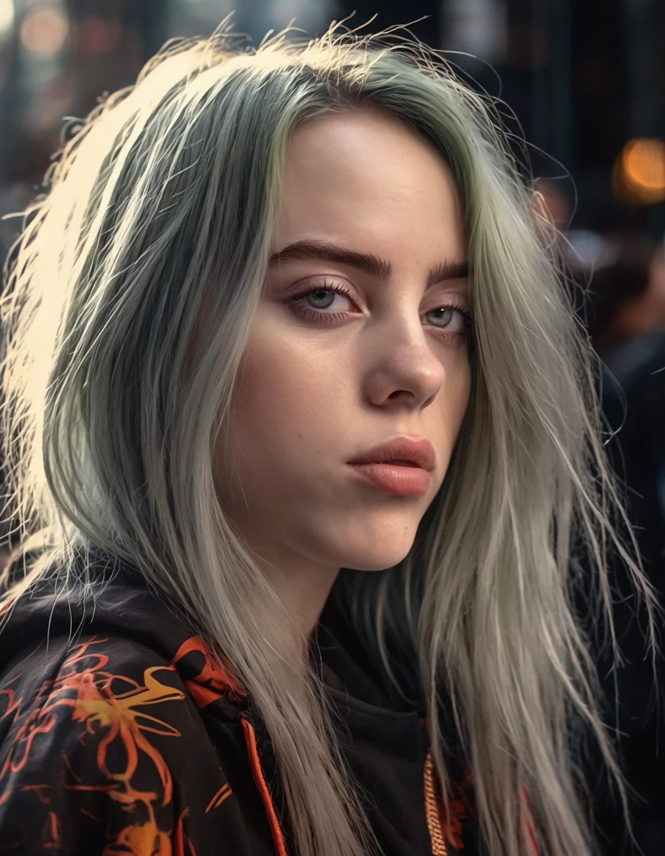 (ohwx woman) <lora:Billie_lora_sdxl_v4-000008:1> , highly detailed, digital painting, artstation, standing, facing camera, concept art, smooth, sharp focus, illustration, art by artgerm and alphonse mucha, high definition digital art, dramatic lighting, fractal webs in the background, in the style of ilya kuvshinov and Ross tran